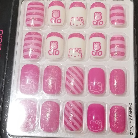 Hello Kitty Press On Nails and Nail Sticker Lot - Picture 12 of 12